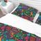 Designart 'Mosaic Pattern with Flowers' Bohemian & Eclectic Bedding Set - Duvet Cover & Shams